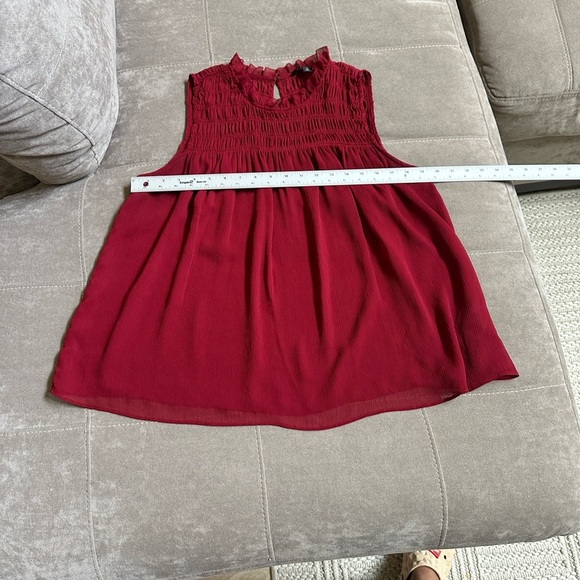 Banana Republic Sleeveless Burgundy Blouse - Picture 8 of 8